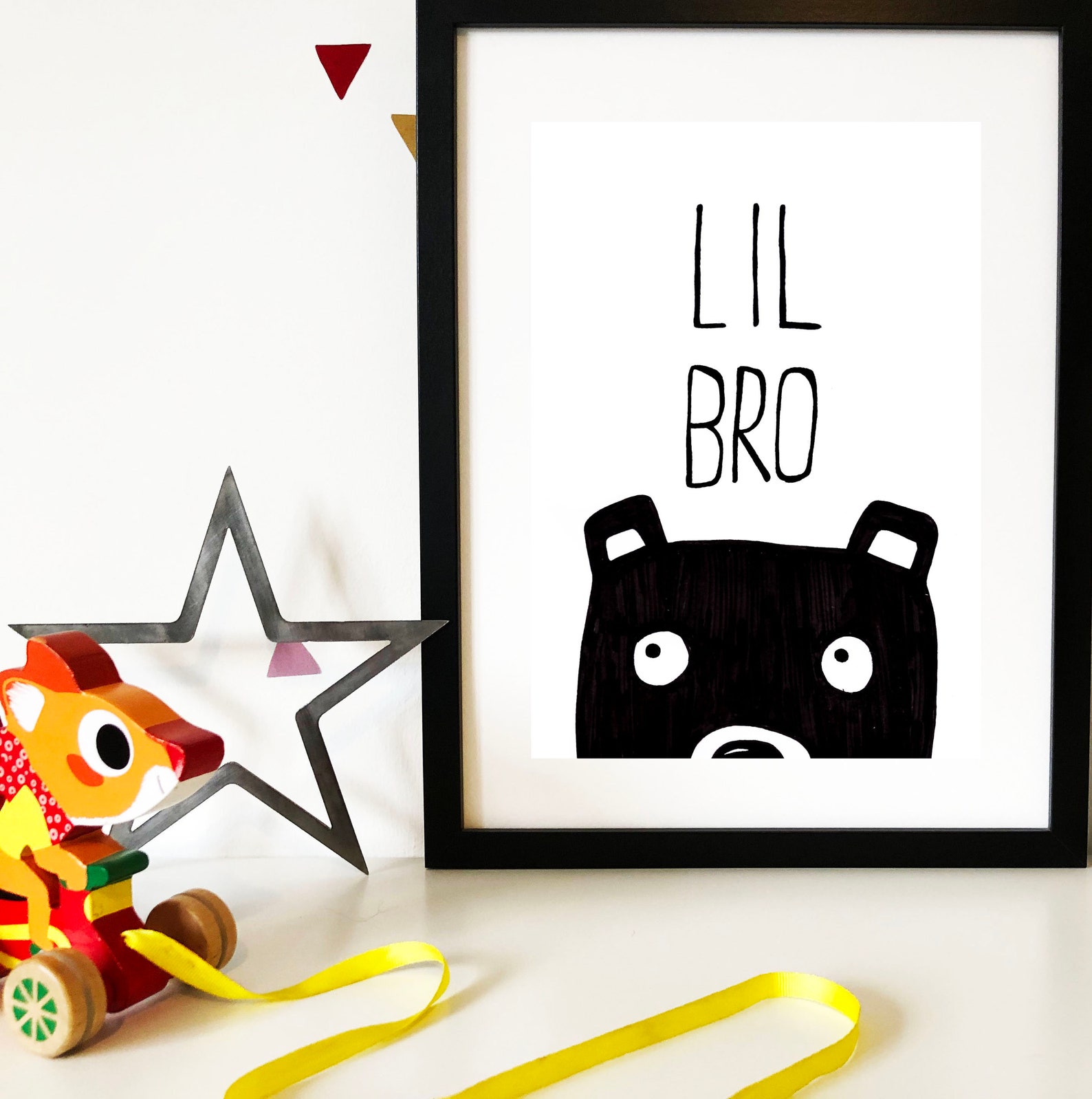 Kids Wall Art Lil Bro Print Lil Bro Wall Art Little Brother - Etsy France
