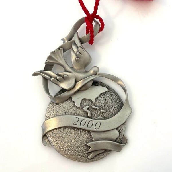 Avon Pewter Christmas Ornaments Etsy