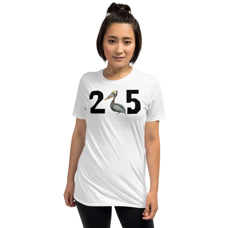 Unisex Louisiana 225 Area Code Tshirt With Hand Painted Etsy