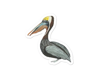 Adesivi senza bolle Dello stato della Louisiana Uccello il pellicano