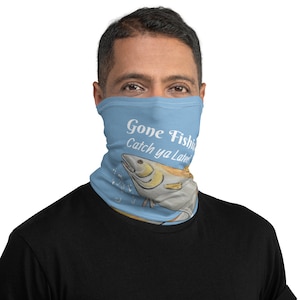 Redfish, Neck Gaiter, FACEMASK, Louisiana Redfish, Bandana, Neck Warmer