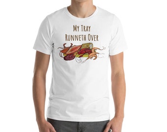 T-Shirt mit gekochten Meerestieren: Krabben, Garnelen & Langusten