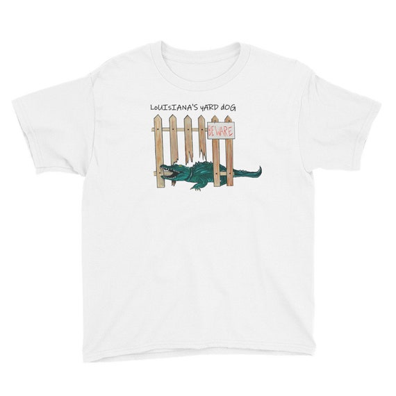 Unisex Louisiana Yard Dog Youth T-shirt Alligator T Shirt -  UK