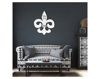 Fleur de Lis, Metal New Orleans sign