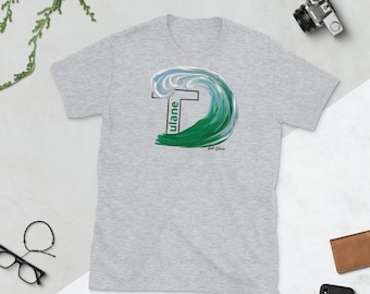 New Orleans Louisiana, Futebol universitário, Roll of a Wave, Camiseta unissex de manga curta