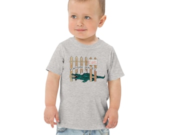 Louisiana Yard Dog Alligator Toddler Jersey T-Shirt