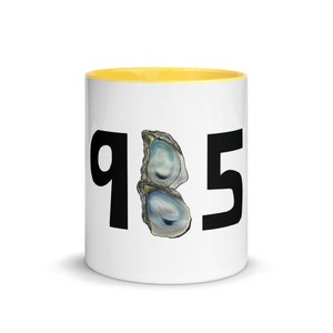 985 Area Code- Covington, Houma, Mandeville, Morgan City, etc, Louisiana Coffee Mug with Color Inside