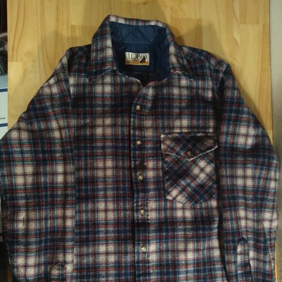 Vintage Lobo Pendleton Flannel Wool 