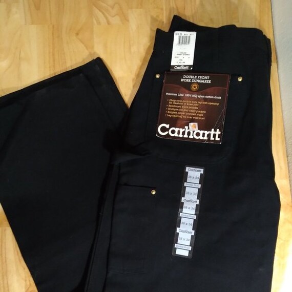 Nwt Vintage Carhartt Double Knee Work Dungaree Pants 38x34 Etsy