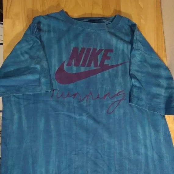 Lo anterior Tom Audreath avaro Vintage 90s Single Stitch Nike Running Logo Tie Dye Camiseta - Etsy España