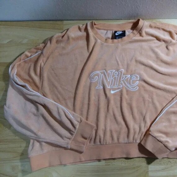Vintage Nike Logo Velveteen Cropped 