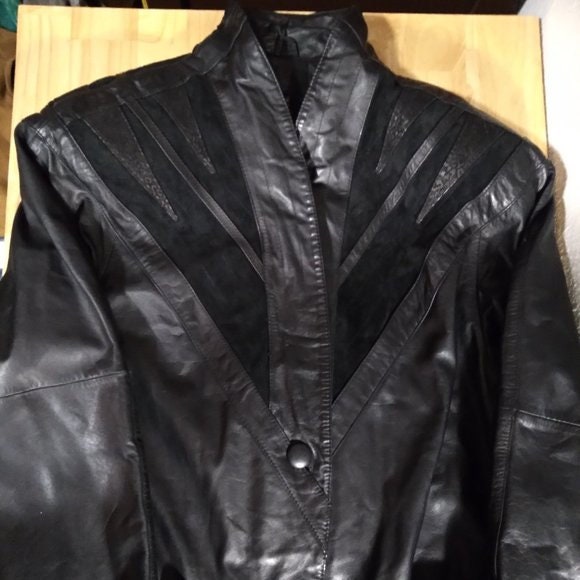 Vintage Otello Pelle Leather Trenchcoat 