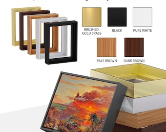 Canvas Floating Frame, Picture Wall Art Painting Frame 1-1/4 Deep
