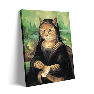 Funny Animal Dog Poster, Funny Cat Painting Canvas Wall Art, Decorative Painting Canvas Wall Art Living Room Posters Bedroom Painting