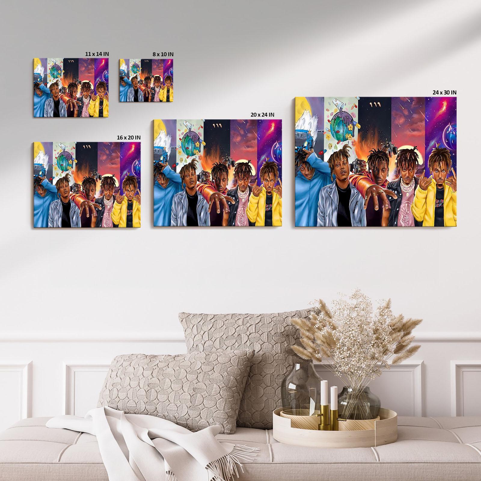 Abstract Hip Hop Style Wall Art Legends Never Die Album Cover