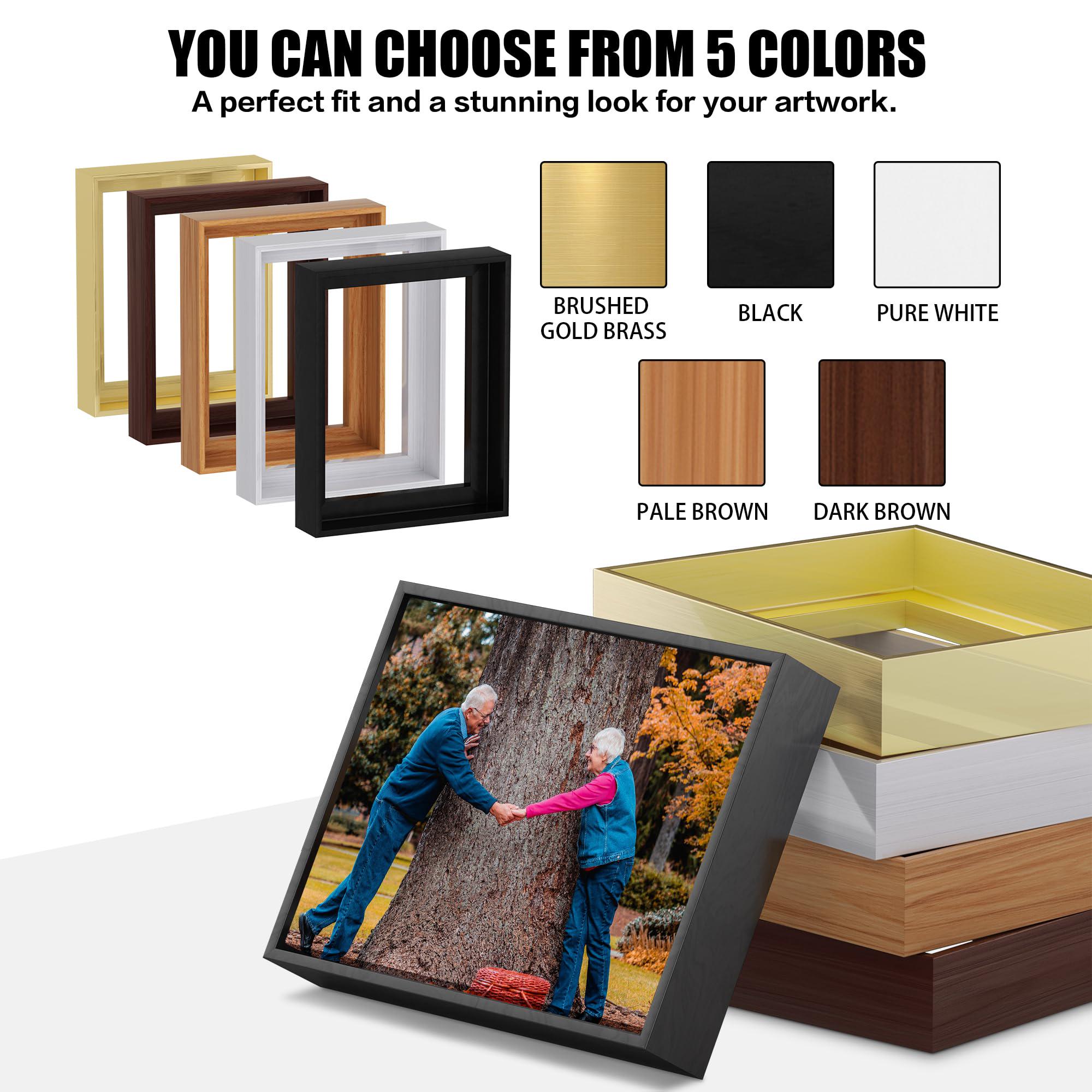 Canvas Floater Frame Gallery Floating Picture Frames With 5 Color - Etsy