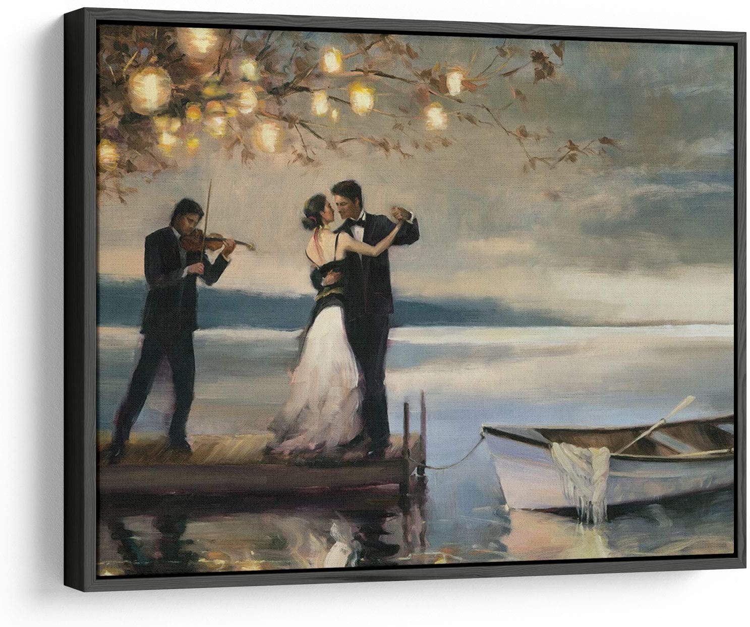 Twilight Romance Canvas Wall Art Romantic Couple Dancing by Etsy