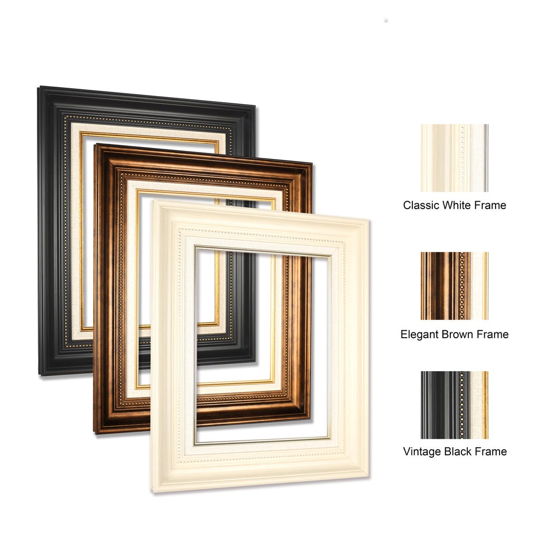 Retro Style Photo Frame for Poster Canvas Painting Certificates and Art ...