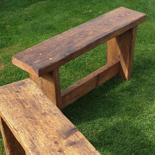 Rustic Garden Bench Etsy UK
