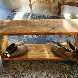 Rustic Shoe Rack/Bench image 1