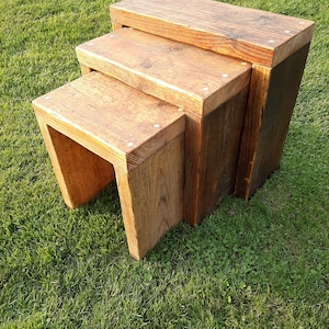 Rustic Nest of Benches/Tables
