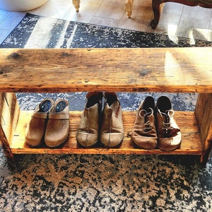 Rustic Shoe Rack/Bench image 2