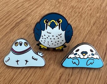 The Flock - Birds Enamel Pin Set
