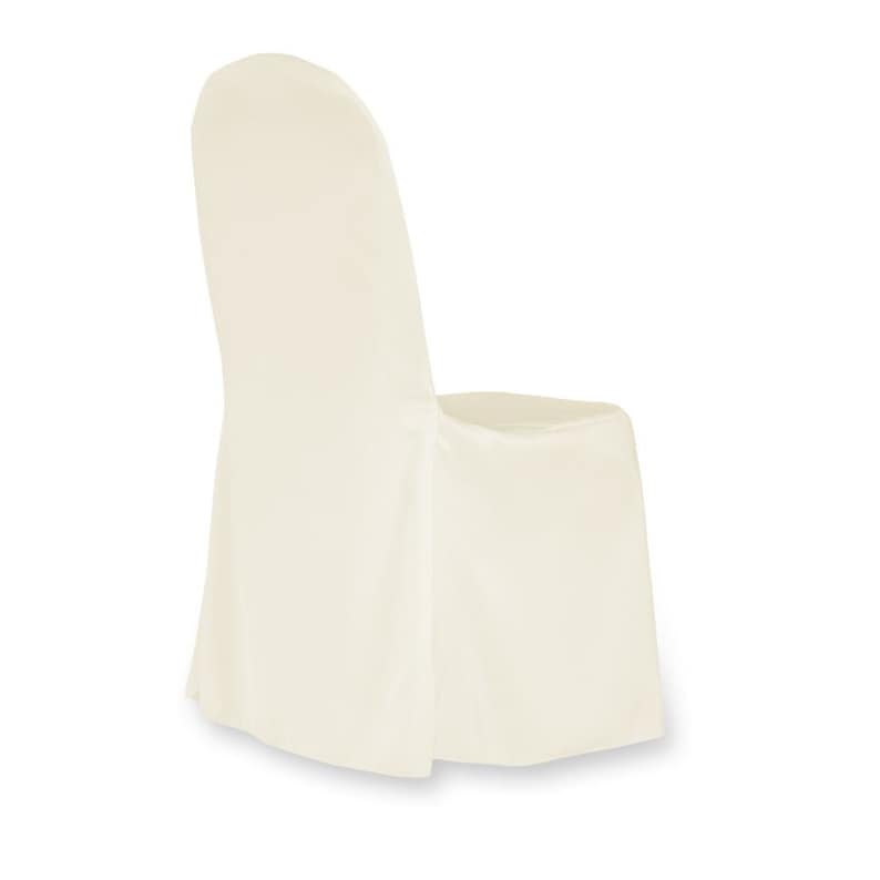 Polyester Banquet Chair Cover Ivory Ivory Chair Covers Etsy