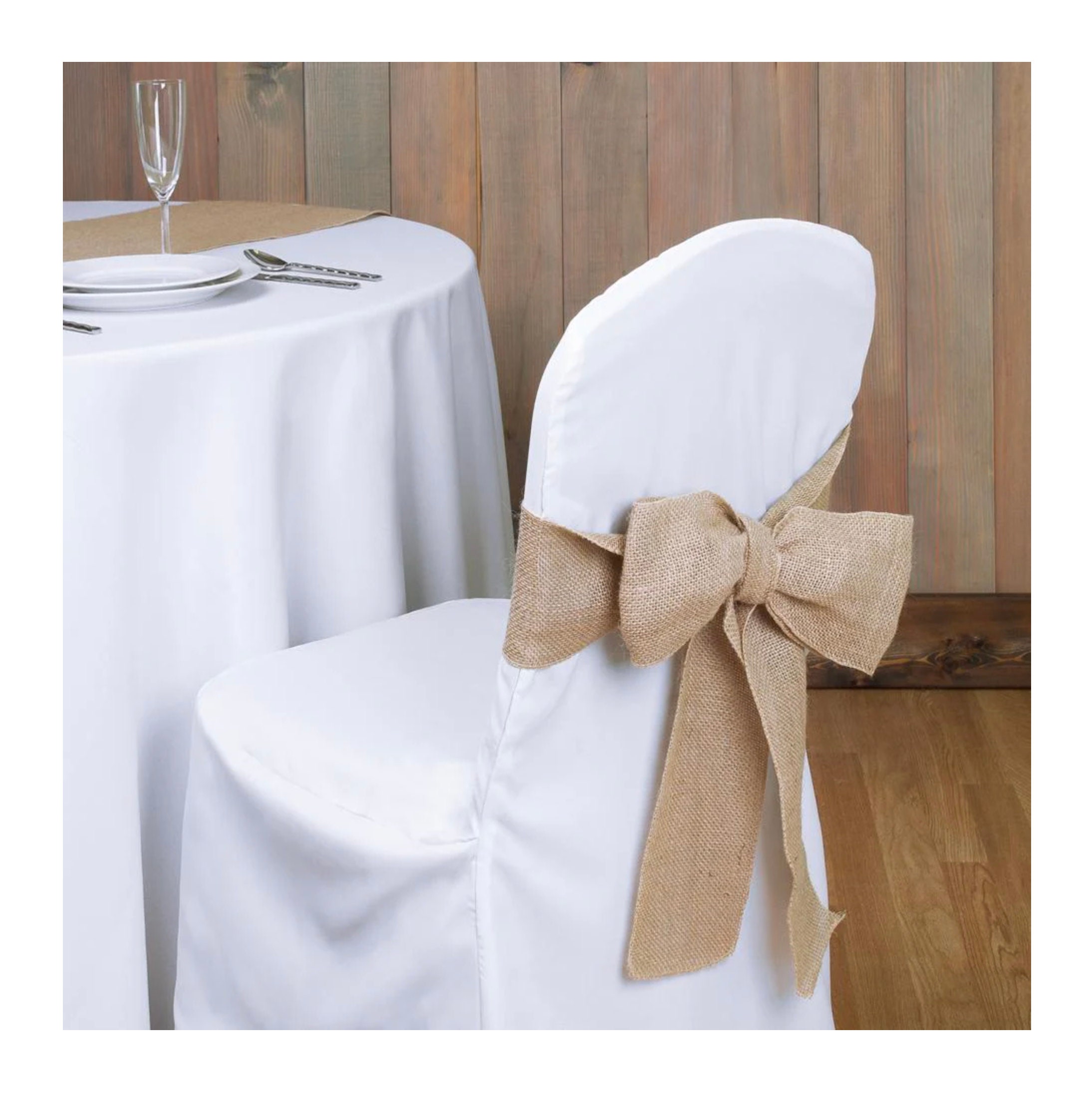 Polyester Banquet Chair Cover White White Chair Covers Polyester ...