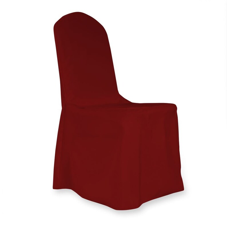 Polyester Banquet Chair Cover Burgundy-burgundy Chair Covers - Etsy