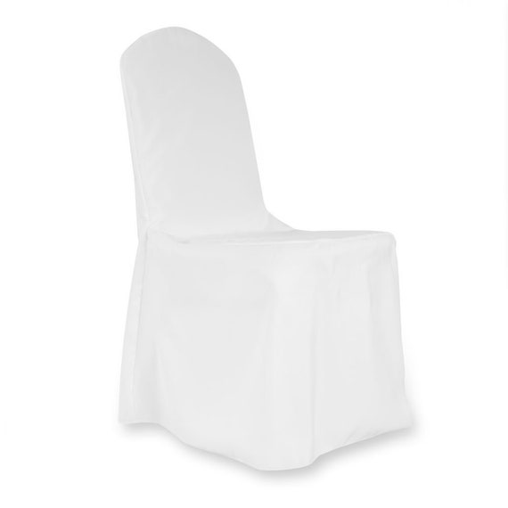 Polyester Banquet Chair Cover White White Chair Covers Etsy