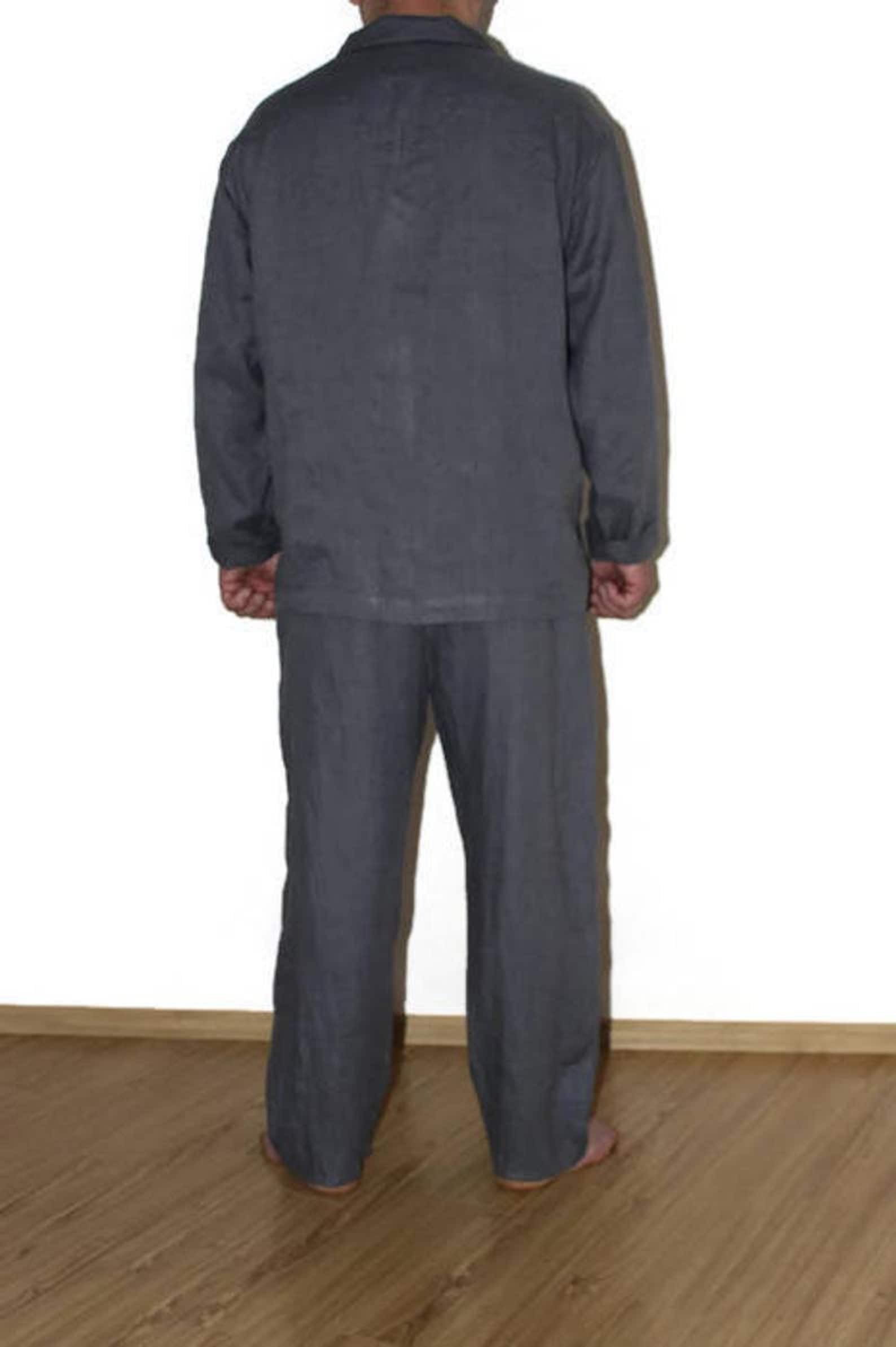 MENS Linen Pajamas Set . XS 4 XL. Pj Mens Lounge Pants . Etsy