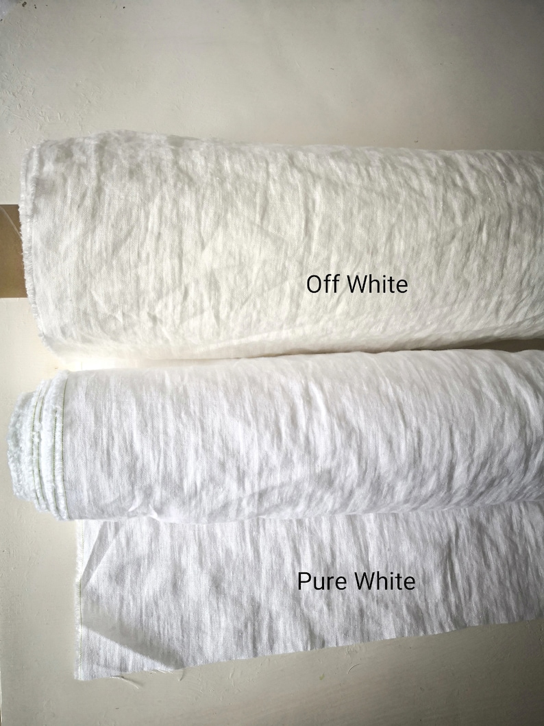 dense woven European linen.Linen fabric by meter Off White Pure 100/% linen fabric 205 gsm washed,mid weight 145 cm wide.Softened