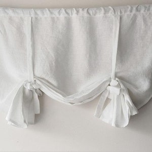 51 Drop Tie Up Curtain Farmhouse Balloon Shade Curtain Farmhouse Balloon Shade Tie Up, Tie Up Curtain