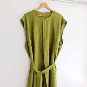 Medieval tunic . Open front surcoat. Viking inspired tunic. Oversized tunic open front .pagan tunic.viking surcoat. Round neckline, belt.
