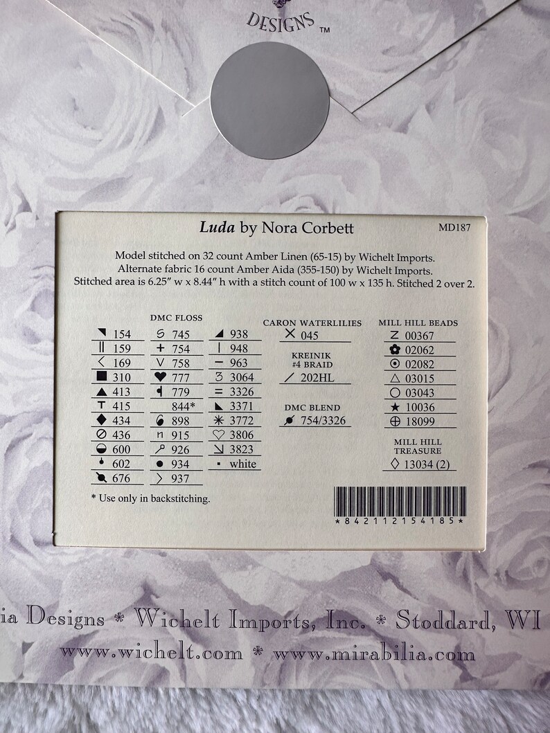 Mirabilia Luda Chart and Bead Pack Etsy Australia