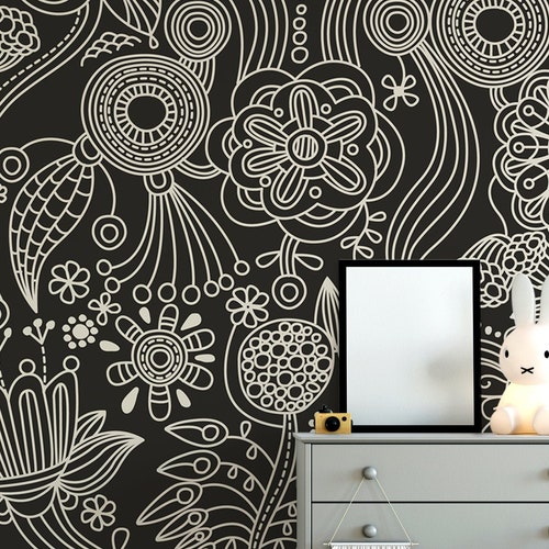 Funny Dogs Wallpaper Peel and Stick Wall Mural Removable - Etsy