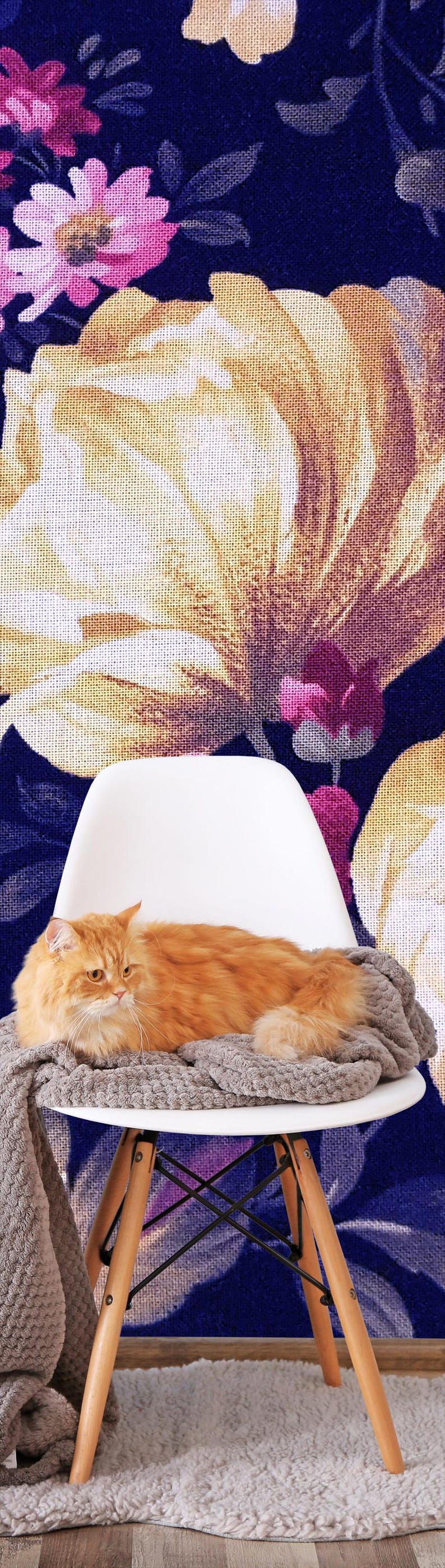 Buy Purple Peony Wallpaper, Floral Art, Botanical Wall Mural Peel and