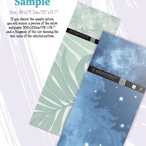 Papel pintado blanco con colorido estampado de animales tropicales, mural para habitación infantil, autoadhesivo o papel vinílico tradicional. SAMPLE