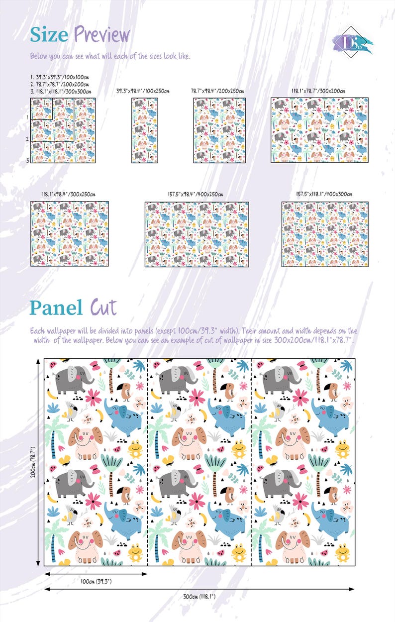 Papel pintado blanco con colorido estampado de animales tropicales, mural para habitación infantil, autoadhesivo o papel vinílico tradicional. imagen 5
