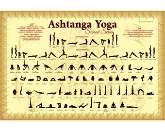 Ashtanga Yoga Secondary Series - intermediate series - yoga decor