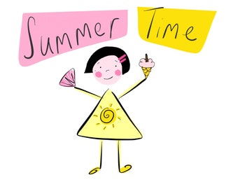Lea el EBOOK "Summer Time" (libro ilustrado: historia + tarjetas flash MÁS)