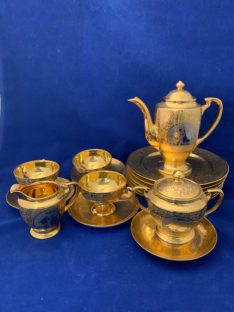 Royal China 22kt Gold Tea Set Etsy