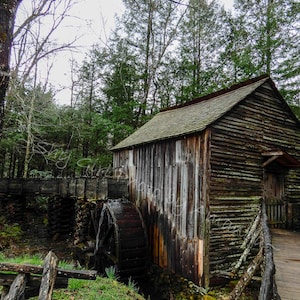 Old Mill in Cades Cove - Digital Photo  - instant download