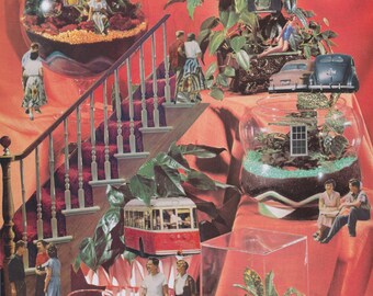 Terrarium Town - Collage Art Print