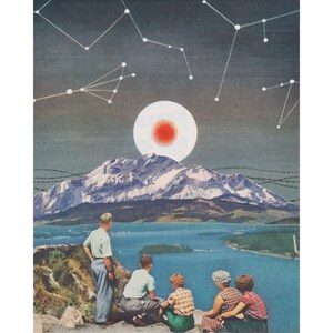 Cumulus - Collage Art Print