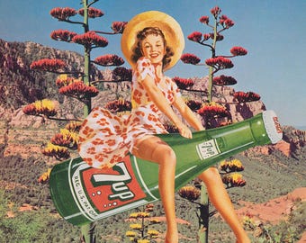 Wild & Free - Collage Art Print