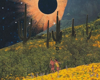 Chasing Daylight - Collage Art Print