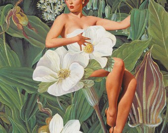 In Bloom - Collage Art Print