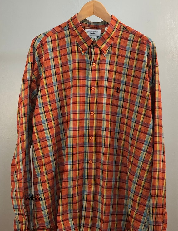 saint laurent button down shirt